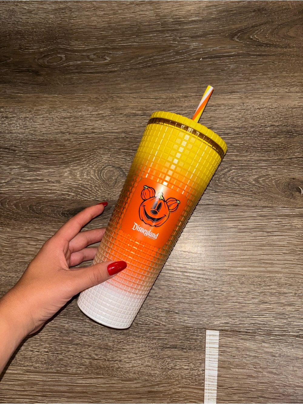 Like New Disney Starbucks Halloween Candy Corn Mickey Collab Cup Tumbler